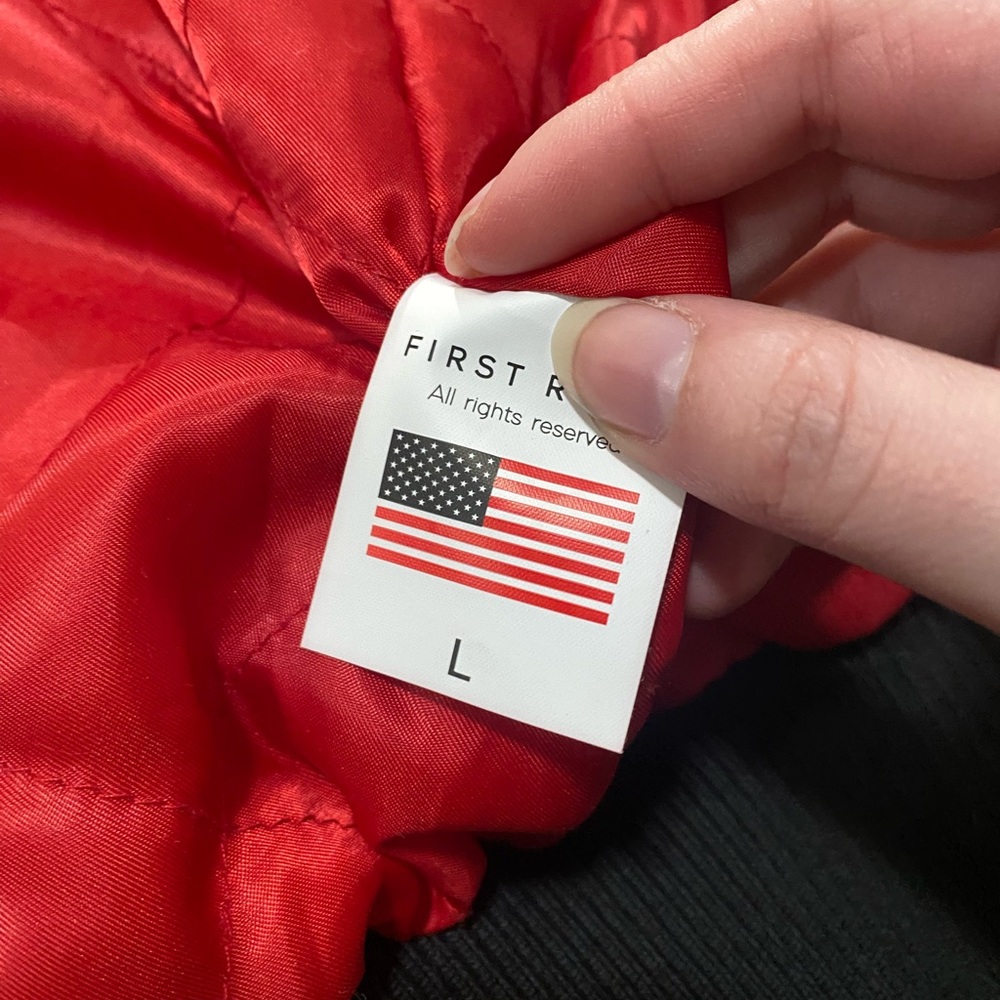 First Row Grow Your Future Varsity Patch Jacket L… - image 9